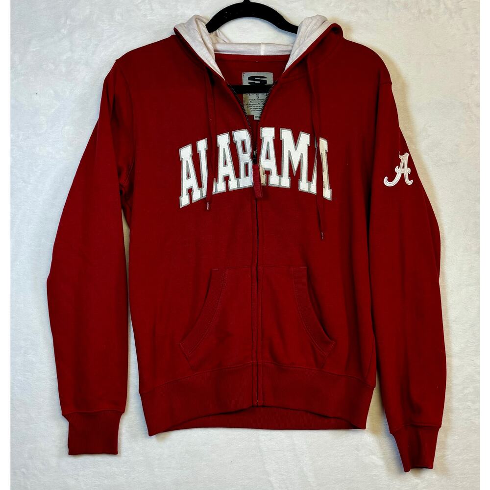 Stadium Alabama Crimson Tide Football Size Small Zip Hooded Jacket